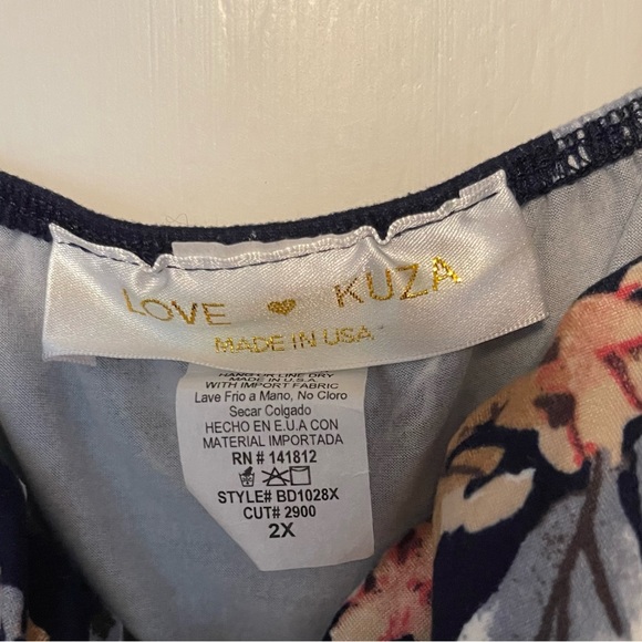 Strapless maxi dress. 2x - Picture 4 of 5